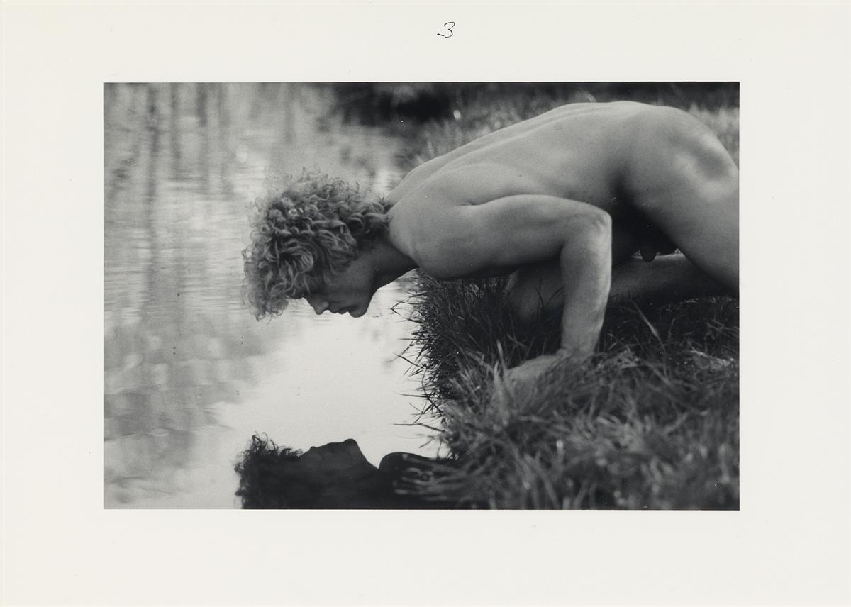 DUANE MICHALS (1932 - )  Narcissus.